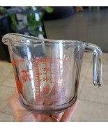 VINTAGE ANCHOR GLASS 2 CUP MEASURING 16 OZ CUP 1/2 QUART 500 ML - £16.39 GBP