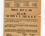 Peaches Auction Notice New York Fruit Auction Corporation 1939 Pennsylva... - £22.22 GBP