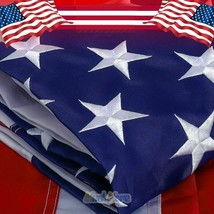 American Flag 3X5 Ft Embroidered Stars Sewn Stripes Nylon Uv Protected Usa Flag - $29.99