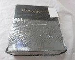 Donna Karan Vapor 3P Full queen Duvet cover Shams Set Charcoal Silk blen... - £226.50 GBP