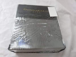Donna Karan Vapor 3P Full queen Duvet cover Shams Set Charcoal Silk blend $780 - $287.95