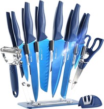 Kitchen Knife Set In Stainless Steel With A Knife Sharpener,, Dishwasher Safe. - £38.26 GBP