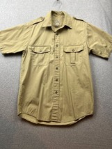 L.L Bean Button Up Shirt Mens Size S Khaki Outdoors Casual Hiking Short ... - £25.41 GBP