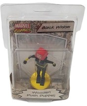 Entertainment Earth Marvel Comics Black Widow 4in Wooden Push Puppet figure(14+) - £6.42 GBP