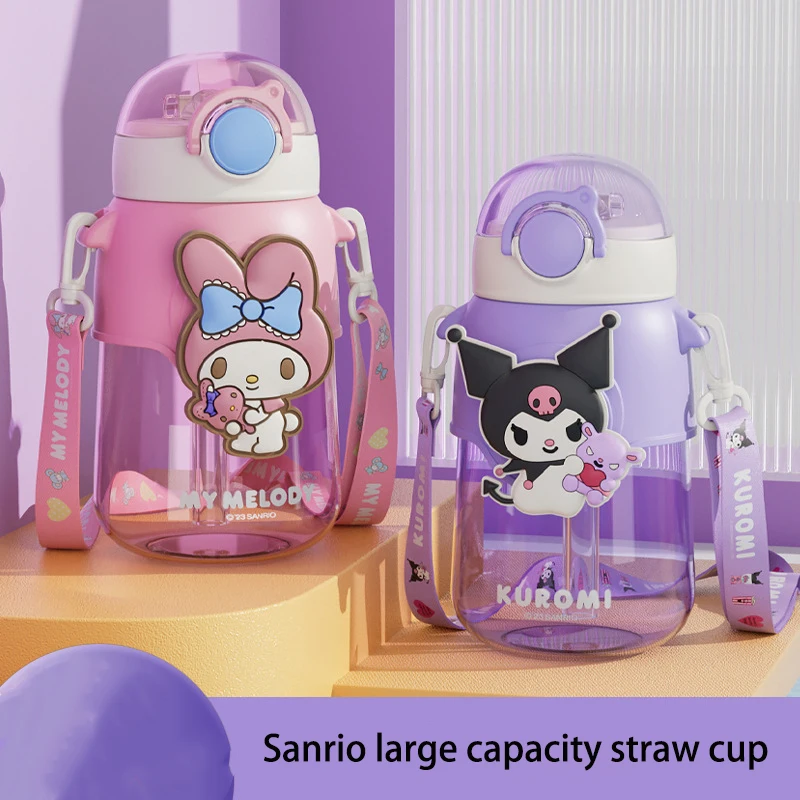 Sanrioed Kuromi My Melody Pochacco Sippy Cup Cartoon 690Ml High Capacity - £18.27 GBP