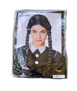 Adult Small Black Wig Cosplay Braids Wednesday Addams Costume Girl Dress Up - $14.85