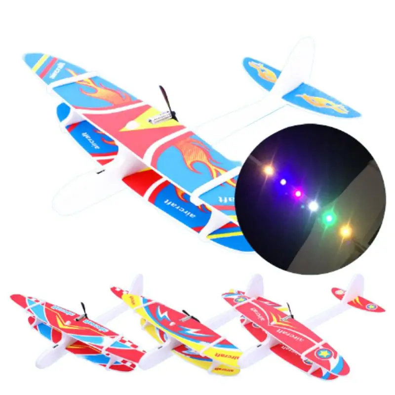 Ctric hand launch throwing glider hand launch inertial foam toy plane model outdoor toy thumb200