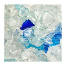 Recycled Chunky Glass, Caribbean Mix - Small - 0.25-0.5 in. - 3 lbs - $561.65 MXN