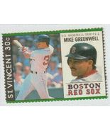 1989 Mike Greenwell St. Vincent Boston Red Sox SC# 1277 Age 33 years old... - £1.48 GBP
