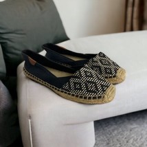 Sperry Top Sider Katama Womens 6.5 M Black White Aztec Canvas Espadrille... - $26.20