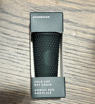 Starbucks Tumbler Keychain Studded Black Matte Jeweled Fall Halloween 2023 New - £31.37 GBP