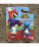 2020 Light Blue Yoshi with Egg World of Nintendo Figure Jakks Super Mari... - €8,56 EUR