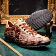 Hand painted big block alligator scales Sneaker Shoes Saulo Orix image 11