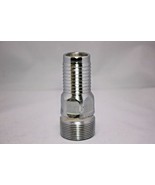 Chrome over Brass Hose Barb. 1 1/2&quot; npt by 1 1/4&quot; push on id hose - $48.02 CAD