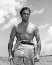 Richard Todd Barechested In Desert B&amp;W 8x10 Photo (20x25 cm approx) - $182.88 MXN