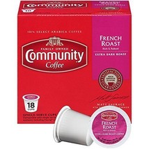 Community Coffee French Roast Coffee 18 to 144 Count Keurig Kcups Pick Any Size  - $18.99+