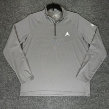 Under Armour Pullover Mens Large Grey 1/4 Zip Long Sleeve Loose Fit Heat... - $18.62