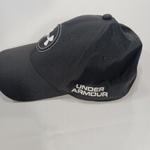 Under Armour Golf Men's L/XL Back Fitted Black Baseball Cap Hat image 11