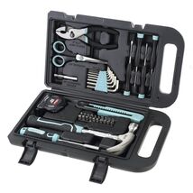 40-Piece Tool Kit for Household Repairs, Seafoam Color - $35.81