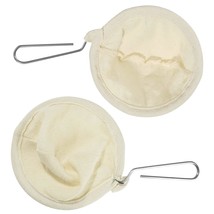 Flannel Cloth Coffee Filter Strainers With Steel Handle, 2 Pack Coffee Sock - £18.97 GBP