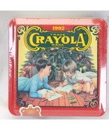 Crayola Collectible Holiday Christmas Tin Box Crayons 1992 NEW FACTORY S... - $26.45