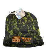 Red Neck Drinking Team Cuffed Knit Beanie Hat Ski Cap Toque Unique Beani... - $7.99