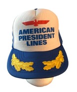 Vintage American President Lines Trucker Snapback Hat Cap Ship Ocean Lin... - $17.36 CAD