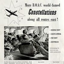 British Oversea Airway Constellation 1955 Advertisement Aviation Import ... - $56.04 CAD
