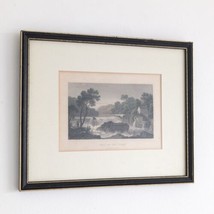 Teify River Cardiganshire Engraving, &quot;Fall of the Teify&quot;, H Gastineau, Antique - £31.59 GBP