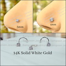 Nose Ring Studs Diamond Nose Ring Diamond Stud Nose rings Diamond Studs Gold Nos - $99.95