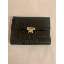 Vintage Ralph Lauren Furla Black Croc Trifold Wallet - £27.86 GBP