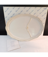 Princess House Pavillion Oval Divided Serving Platter Plate  #1328 9&quot;x 12&quot; - $19.11 CAD