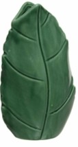 Dark Green Embossed Procelain large Leaf Shape Vase/Vintage Sylvac style 18Cm - £15.00 GBP