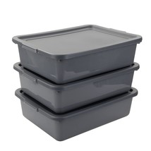 Begale 13-Litre Plastic Utility Bus Tub, 3-Pack, Gray, From Begale. - $39.93