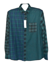 UNIQLO Men&#39;s Green Plaid Flannel  Soft Long Sleeve Shirt Size L - £31.94 GBP