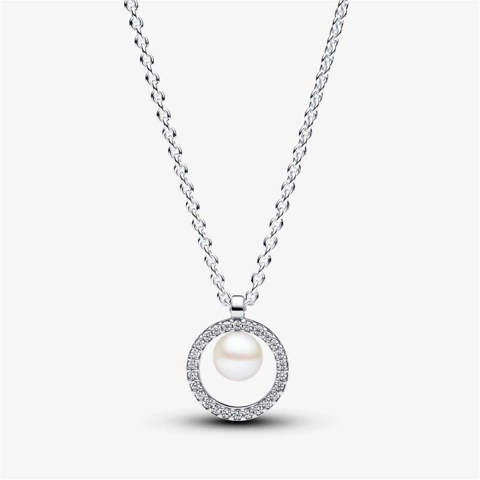 Sterling Silver Pandora Fresh Water Pearl Necklace,Proposal Gift,Gift For Her - £19.17 GBP