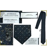VERSACE Men&#39;s tie Tweed Silk Made in Italy! BARGAIN PRICE! VE08 T0G - £63.00 GBP