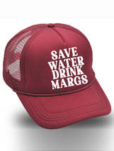 Save Water Drink Margs printed baseball cap trucker hat - £8.88 GBP