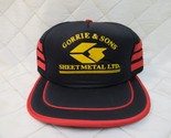 Gorrie Sons Sheet Metal Trucker Hat Snapback Size-a-just 3 Stripes NEW NOS - $28.84