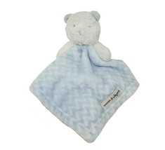 Blankets & Beyond Blue White Teddy Bear Security Blanket Stuffed Animal Plush - $46.55