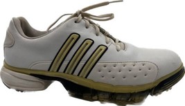 Adidas Adripene White Yellow Soft Spiked Golf Shoes Womens Size 7.5 Traxion - £23.89 GBP