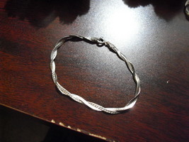 Vintage Fancy Sterling Silver Bracelet CA Made in Italy Marked 7&quot; Long - £26.90 GBP