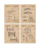Vintage Star Vessels Patent Prints, 4 (8x10) Unframed Photos, Wall Art D... - $397.85 MXN