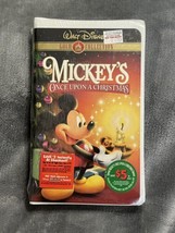 Mickey’s Once Upon A Christmas Walt Disney Video Premiere Vhs Clamshell Sealed - £17.42 GBP