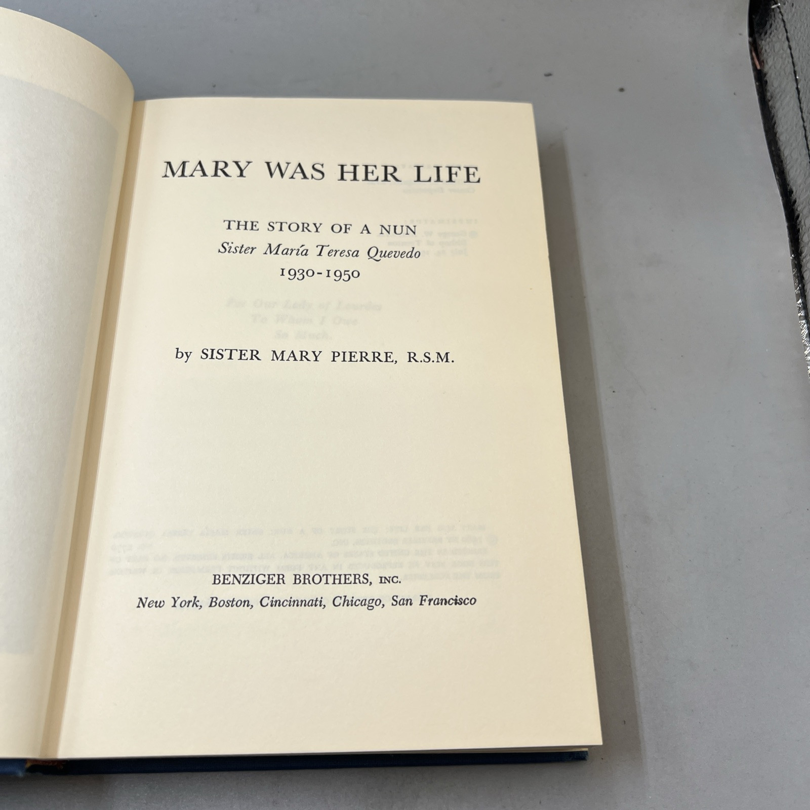 Mary Was Her Life: The Story of a Nun, Sister Maria Teresa Quevedo, 1930-1950 Item image 12