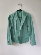 Lands&#39; End Green Blazer Jacket For Women, Size Medium, 10 - £12.57 GBP