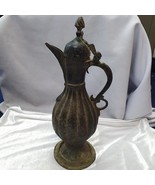 Antica brocca in bronzo intagliata a mano qualità museale teiera unica - $8,357.29 MXN