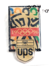 UPS United Parcel Service 1996 Olympic Rings Abstract Athletes Runner Pin VTG - £11.21 GBP