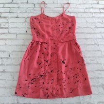 Rachel Roy Womens Dress Small Coral Pink Fish Print Short Spaghetti Strap - £19.65 GBP