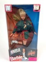 Barbie NBA Seattle Sonics Barbie Authentic NBA Team Uniform 1998 Caucasian NIB - £60.41 GBP